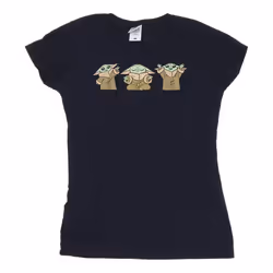 Star Wars - T-shirt THE MANDALORIAN - Femme (Bleu marine)