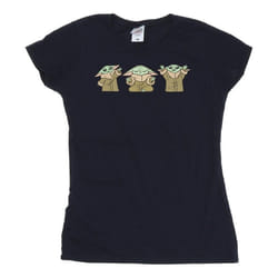Star Wars - T-shirt THE MANDALORIAN - Femme (Bleu marine)