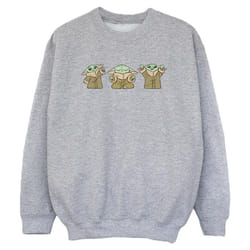 Star Wars - Sweat THE MANDALORIAN - Garçon (Gris chiné)