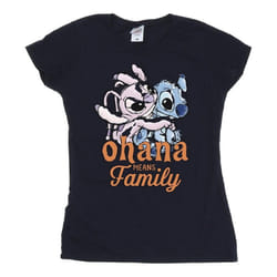 Disney - T-shirt OHANA - Femme (Bleu marine)
