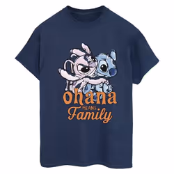 Disney - T-shirt OHANA - Femme (Bleu marine)