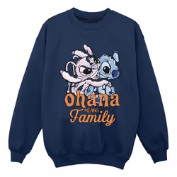 Disney - Sweat OHANA - Garçon (Bleu marine)