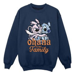 Disney - Sweat OHANA - Garçon (Bleu marine)