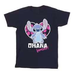 Disney - T-shirt OHANA FOREVER - Homme (Bleu marine)
