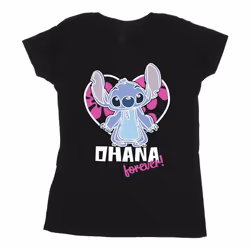 Disney - T-shirt OHANA FOREVER - Femme (Noir)