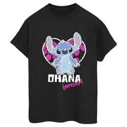 Disney - T-shirt OHANA FOREVER - Femme (Noir)