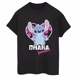 Disney - T-shirt OHANA FOREVER - Femme (Noir)