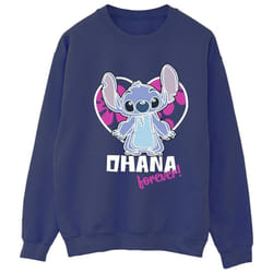 Disney - Sweat OHANA FOREVER - Femme (Bleu marine)
