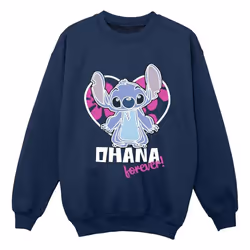 Disney - Sweat OHANA FOREVER - Garçon (Bleu marine)