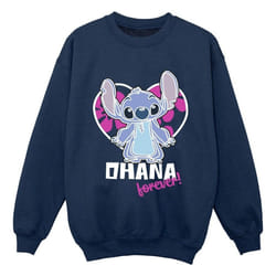 Disney - Sweat OHANA FOREVER - Garçon (Bleu marine)