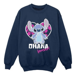 Disney - Sweat OHANA FOREVER - Fille (Bleu marine)