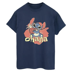 Disney - T-shirt OHANA - Femme (Bleu marine)