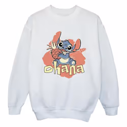 Disney - Sweat OHANA - Fille (Blanc)