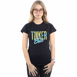 Disney - T-shirt WORDING - Femme (Noir)