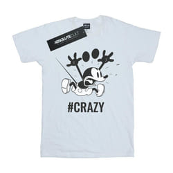 Disney - T-shirt #CRAZY - Femme (Blanc)