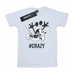 Disney - T-shirt #CRAZY - Femme (Blanc)