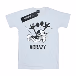 Disney - T-shirt #CRAZY - Femme (Blanc)