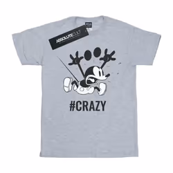 Disney - T-shirt #CRAZY - Femme (Gris chiné)