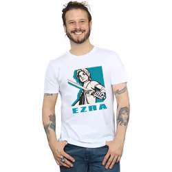 Star Wars - T-shirt REBELS EZRA - Homme (Blanc)
