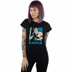 Star Wars - T-shirt REBELS KANAN - Femme (Noir)