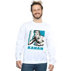 Star Wars - Sweat REBELS KANAN - Homme (Blanc)