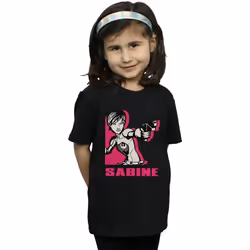 Star Wars - T-shirt REBELS SABINE - Fille (Noir)