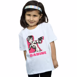 Star Wars - T-shirt REBELS SABINE - Fille (Blanc)