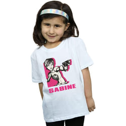 Star Wars - T-shirt REBELS SABINE - Fille (Blanc)