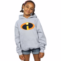 Disney - Sweat à capuche THE INCREDIBLES - Fille (Gris chiné)