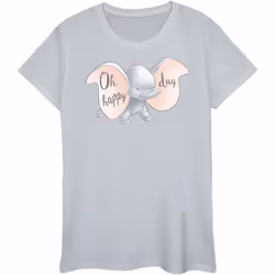 Disney - T-shirt HAPPY DAY - Femme (Gris chiné)