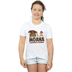 Disney - T-shirt ADVENTURES IN OCEANIA - Fille (Blanc)