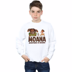 Disney - Sweat ADVENTURES IN OCEANIA - Garçon (Blanc)