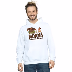 Disney - Sweat à capuche ADVENTURES IN OCEANIA - Homme (Blanc)