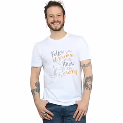Disney - T-shirt FOLLOW YOUR DREAM - Homme (Blanc)