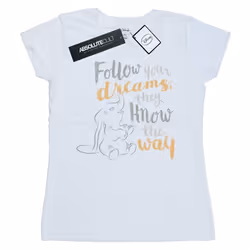 Disney - T-shirt FOLLOW YOUR DREAM - Femme (Blanc)