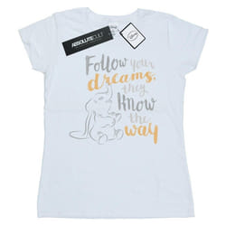 Disney - T-shirt FOLLOW YOUR DREAM - Femme (Blanc)