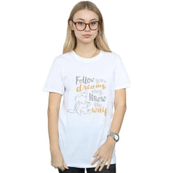 Disney - T-shirt FOLLOW YOUR DREAM - Femme (Blanc)