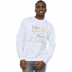 Disney - Sweat FOLLOW YOUR DREAM - Homme (Blanc)