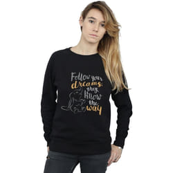 Disney - Sweat FOLLOW YOUR DREAM - Femme (Noir)