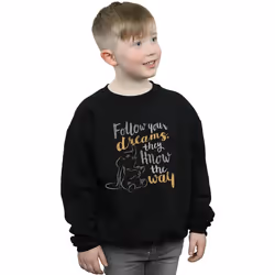 Disney - Sweat FOLLOW YOUR DREAM - Garçon (Noir)