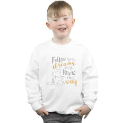 Disney - Sweat FOLLOW YOUR DREAM - Garçon (Blanc)