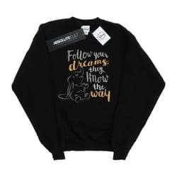 Disney - Sweat FOLLOW YOUR DREAM - Fille (Noir)