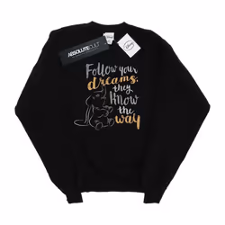 Disney - Sweat FOLLOW YOUR DREAM - Fille (Noir)