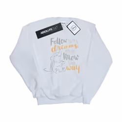 Disney - Sweat FOLLOW YOUR DREAM - Fille (Blanc)
