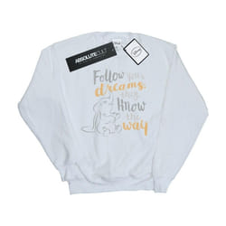 Disney - Sweat FOLLOW YOUR DREAM - Fille (Blanc)