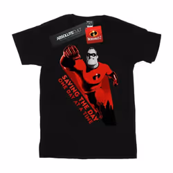 Disney - T-shirt THE INCREDIBLES SAVING THE DAY - Homme (Noir)