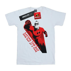 Disney - T-shirt THE INCREDIBLES SAVING THE DAY - Homme (Blanc)