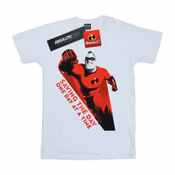 Disney - T-shirt THE INCREDIBLES SAVING THE DAY - Homme (Blanc)