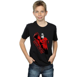 Disney - T-shirt THE INCREDIBLES SAVING THE DAY - Garçon (Noir)