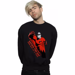 Disney - Sweat THE INCREDIBLES SAVING THE DAY - Homme (Noir)